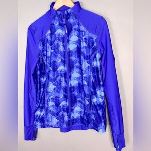 MONDETTA Blue Patterned Zip Jacket